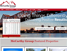 Tablet Screenshot of mccarthygrouprealtors.com
